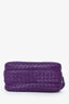Bottega Veneta Purple Intrecciato Leather Camera Crossbody Bag