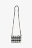 Pre-loved Chanel™ 2019 Black/White Houndstooth Tweed 19 Small Flap Bag