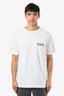 Christian Dior White Embroidered Logo Crew Neck T-Shirt Size M Mens