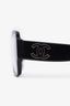 Pre-loved Chanel™ Eyewear Black Acetate 'Pilot Blue Light' Glasses