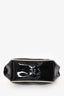 Marni Black Patent Leather Clutch with Acrylic Chain Handle