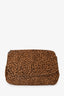 Bottega Veneta Vintage Leopard Print Pony Hair Flap Bag