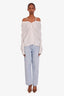 Agolde Light Blue Criss-Cross Straight Leg Jeans Size 27