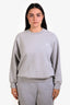 Ami Grey Logo Crewneck Sweater Size XXL