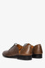 Maison Margiela Brown Leather Cut-Out Oxfords Size 41 Men's