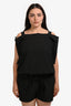 Bottega Veneta Black Short Sleeve Romper Size 44