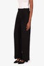 Gucci Black Cotton Silk Tweed Trousers Size 38
