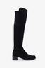 Stuart Weitzman Black Suede Knee High Boots Size 6.5