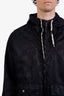 Gucci Black GG Logo Bomber Jacket Size 46