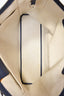 Christian Dior 2013 Beige Canvas/Navy Leather Tote with Strap
