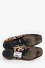 Gucci Brown/Black Leopard Print Pony Hair Horsebit Loafers Size 40