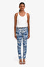 Valentino White Sequin Tank Top Size L