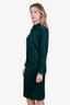 Gucci Green GG Silk Skirt + Top Set Size 40 and 42