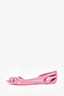 Gucci Pink Jelly GG Flats Size 37