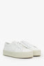 Saint Laurent White Leather Platform Sneaker Size 36.5