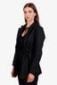 Dion Lee Black Cut-out Knot Blazer Size 4