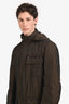 Lanvin Brown Nylon Synge Waist Windbreaker Size 52 Mens