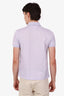Louis Vuitton Purple Logo Embroidered Polo Shirt Size S Mens