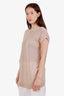 Brunello Cucinelli Beige Linen Silk Embellished Top Size L