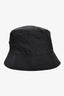 Prada Black Nylon Triangle Logo Bucket Hat Size M