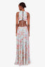 ASTR Blue/Pink Cut Out Maxi Dress Size L