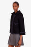 Pre-loved Chanel™ Navy Tweed Zip-up Jacket Size 38