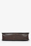 Brunello Cucinelli Brown Leather Monili Detailed Crossbody Bag