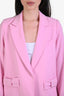 Smythe Light Pink Bow Pea Coat Size 2