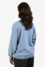 Brunello Cucinelli Blue Cashmere Wool Silk Bead Detail Sweater Size XL