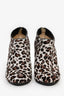 Jimmy Choo Leopard Print Ponyhair Ankle Booties Size 38.5