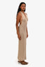 Flook Beige Knit Halter Maxi Dress Size XS