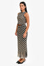 Zimmermann Black/White Crochet Eyelet Top Size 1 + Maxi Fringe Skirt Size 1 Set