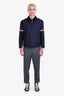 Gucci Grey Wool Cuffed Slim Fit Trousers Size 46 Men's