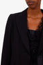 Lida Baday Black Wool Blazer + Pant Set Size 8/6