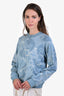 Hermès Blue Cotton 'Eperon d'or Bandana' Sweatshirt Size 42