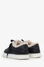 Hermès Black Leather Shearling 'Day Sneaker' Size 37.5