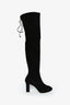 Stuart Weitzman Black Suede Knee High Boots Size 6.5
