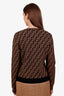 Fendi Brown/Black Zucca Crewneck Sweater Size 44