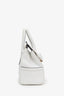 Versace White Leather Palazzo Empire Medusa Top Handle Purse with Strap