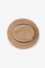 Prada Beige/Black Raffia Triangle-logo Hat Size M