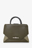 Givenchy 2014 Green Leather Obsedia Medium Flap Top Handle with Strap