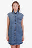 Prada Blue Denim Sleeveless Mini Dress Size 38