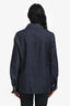 Sibel Saral Dark Blue Denim Ruffled Button Down Shirt Size S
