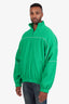 Balenciaga 2020 Green Double Brushed Fleece Tracksuit Jacket Size 46 Mens