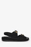 Pre-loved Chanel™ Black Pearl Detail Dad Sandals Size 38.5C