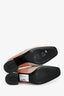 Hermès Beige/Grey/Brown Goatskin Leather 'Blossom Mules' Size 39