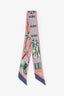 Hermès Pink Floral Silk Twilly