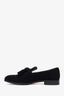 Jimmy Choo Black Suede Foxley Tassel Loafers Size 41.5 Men's