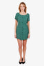 Reformation Green Floral Button Up Dress Size M