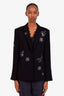 Cinq A Sept Black/Silver Beaded Shooting Star Blazer Size 8